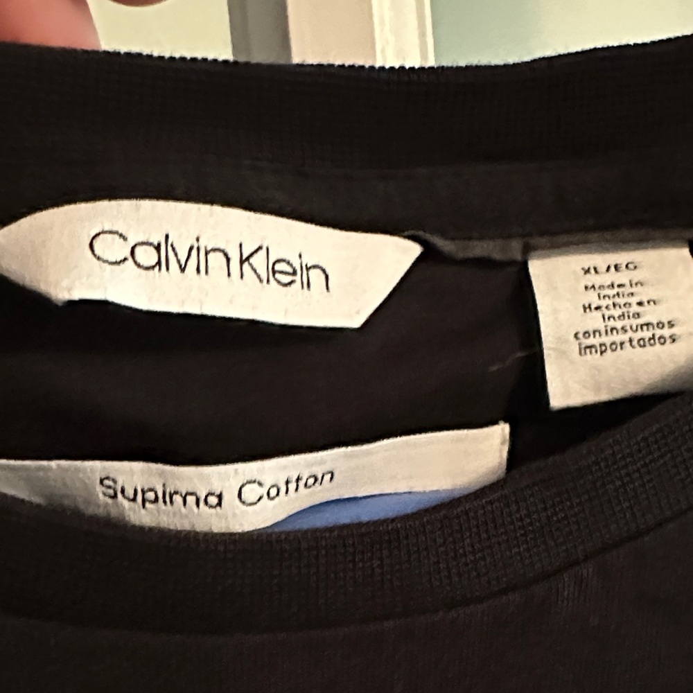 Calvin Klein Black Supima Cotton Tee
